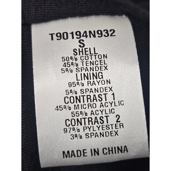 Tart Collections Faux Fur Trim Coat Jacket w/ Matching Dress Black & White Aztec - Picture 11 of 11